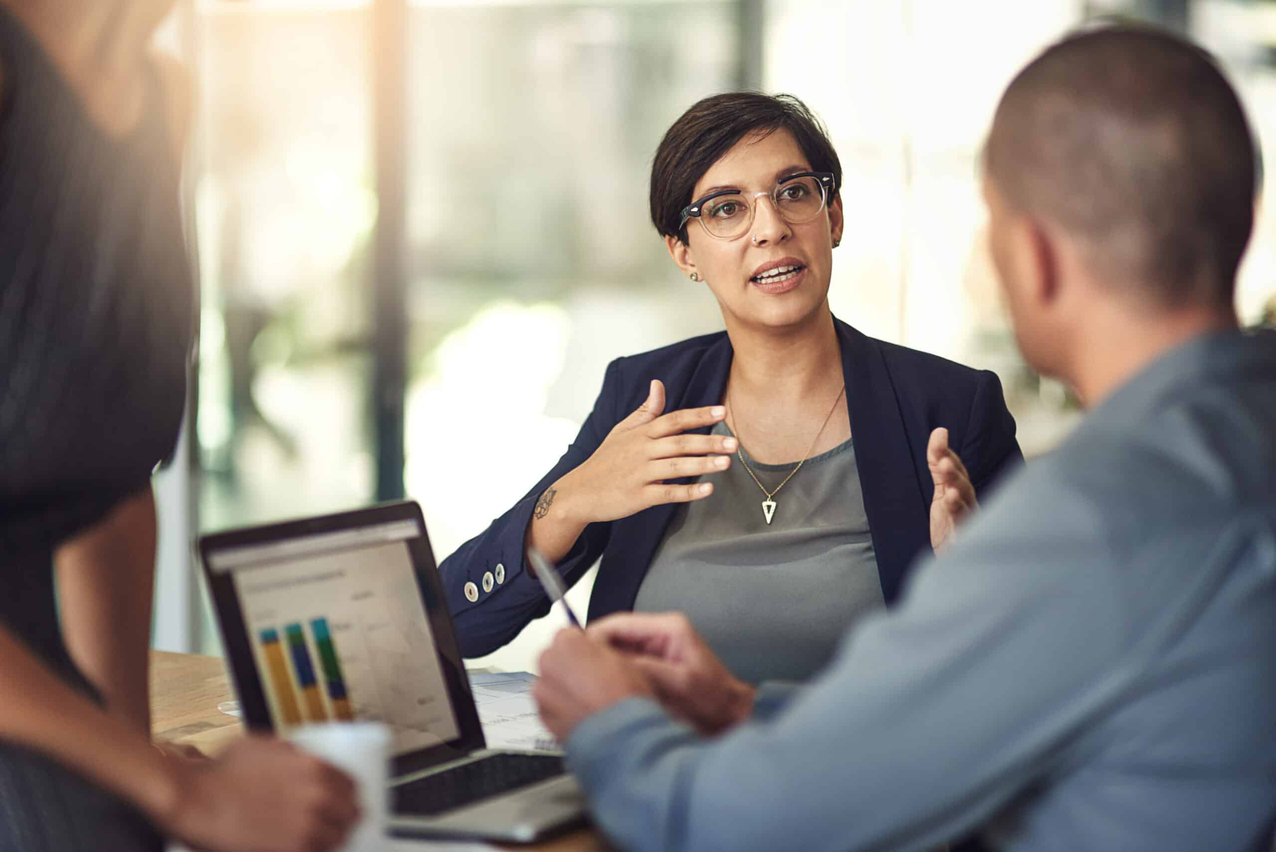 Benefits of Omnichannel Marketing  - Increase, accounting stats or finance sales of accountant people or clients on computer