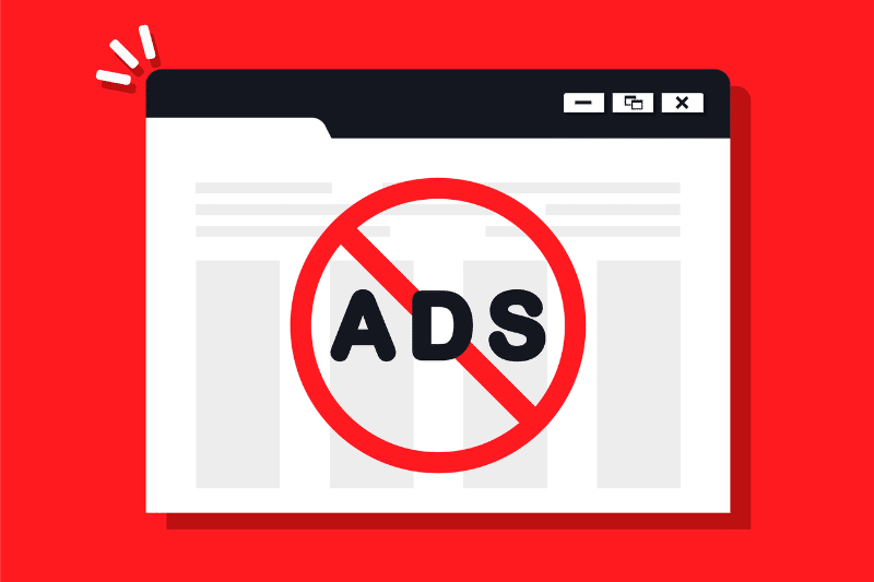Ad blocker symbol